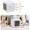Colorful Night Light Alarm Clock with Temperature Display 7 Color Changing LED 6