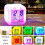 Colorful Night Light Alarm Clock with Temperature Display 7 Color Changing LED 9