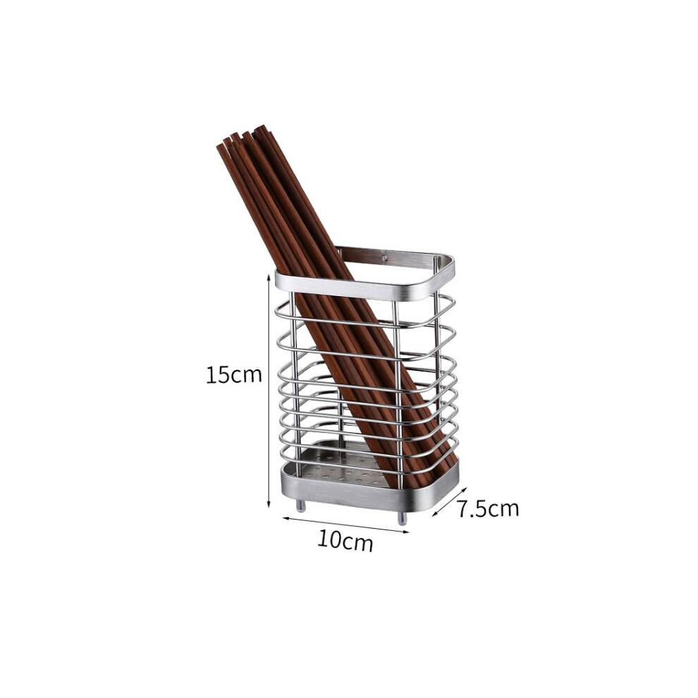 Kitchen Utensil Flatware Holder Stainless Steel Countertop Cutlery Fork Spoon Chopstick Organizer-image-OPC-PJS7QH8-NEW