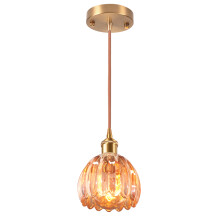 Glas Pendelleuchte Vintage Deckenleuchte Für Den Innenbereich Retro Kronleuchter Moderne Glas Pendelleuchte Braun