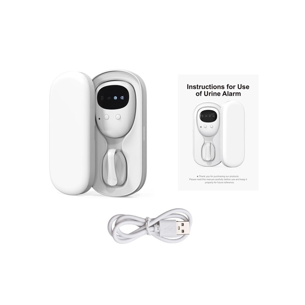 Rechargeable Wireless Bedwetting Alarm Sensor Strong Vibration Monitor for Kids Boys Girls
