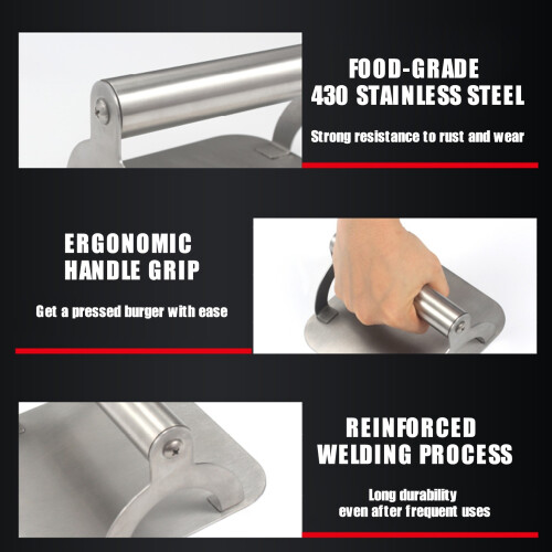 Stainless Steel Burger Press 2