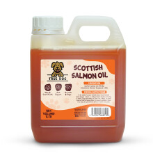 True Dog 100% Scottish Salmon Oil 1 Litre - Salmon Oil for Dogs 1000ml - Omega 3, 6 & 9