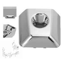 Bague de serrure pour poignée de porte 80647-ZC00A ABS chromé gauche
