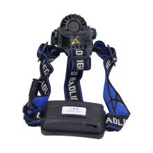 Lampada frontale IR da 850 nm, LED da 5 W, nera, 210 g, zoomabile