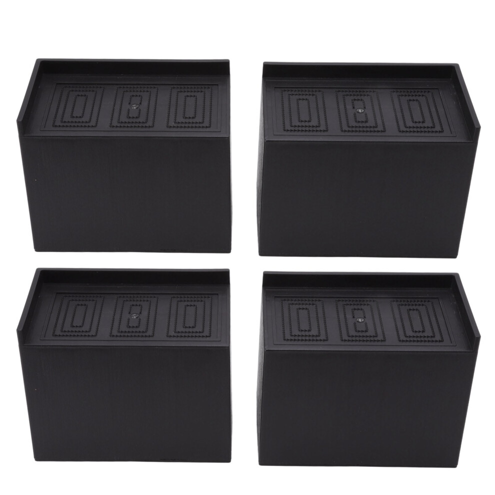 4pcs Heavy Duty Riser Black 5in Squared Enlarged-image-OPC-PJS7VMZ-NEW