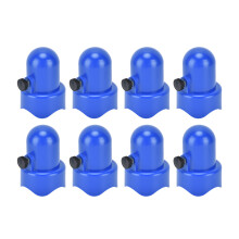 10 pièces capuchon de poteau du filet de sécurité du trampoline Ø intérieur 3,8 cm bleu
