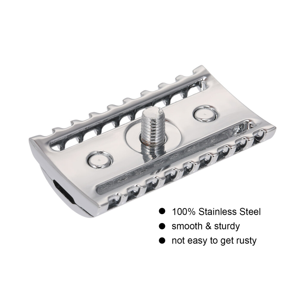Double Edge Safety Razor Stainless Steel Open Comb