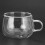 Bicchiere in vetro a doppio strato 150ml 5.9x7cm Trasparente 6