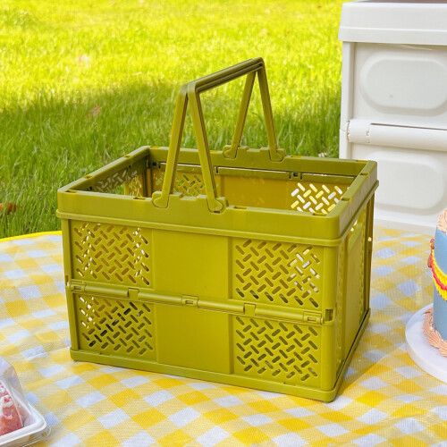 Folding Picnic Basket Stackable Storage Box