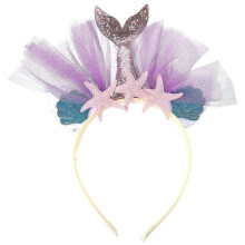 Glitter Mermaid Hair Bands Adorable Mesh Hair Headdress Party Supplies Decorations for Kids Children (random Style)