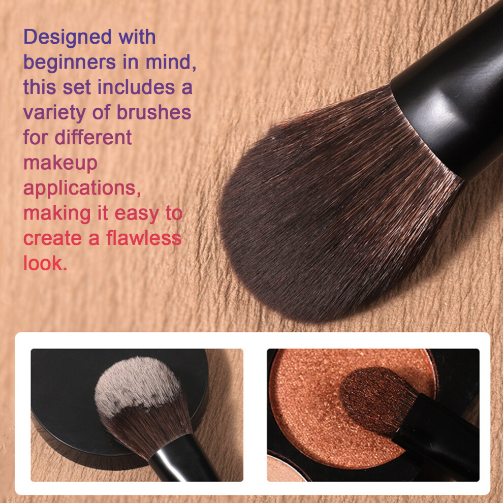 8pcs Mini Makeup Brush Set Portable Small Set