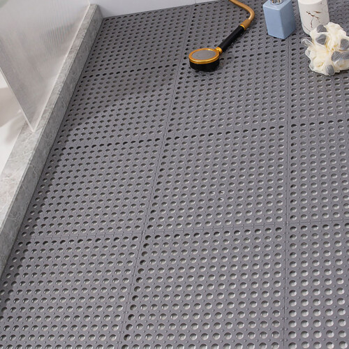 10PCS Suction Cup Floor Mats Anti Slip Plastic 1