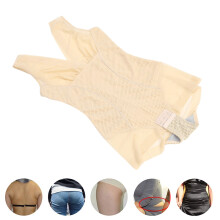 Schlankmachende Körperformende Shapewear Postpartum Po-Lift Tummy Control Taillentrainer Bodysuit (Hautfarben) XXL