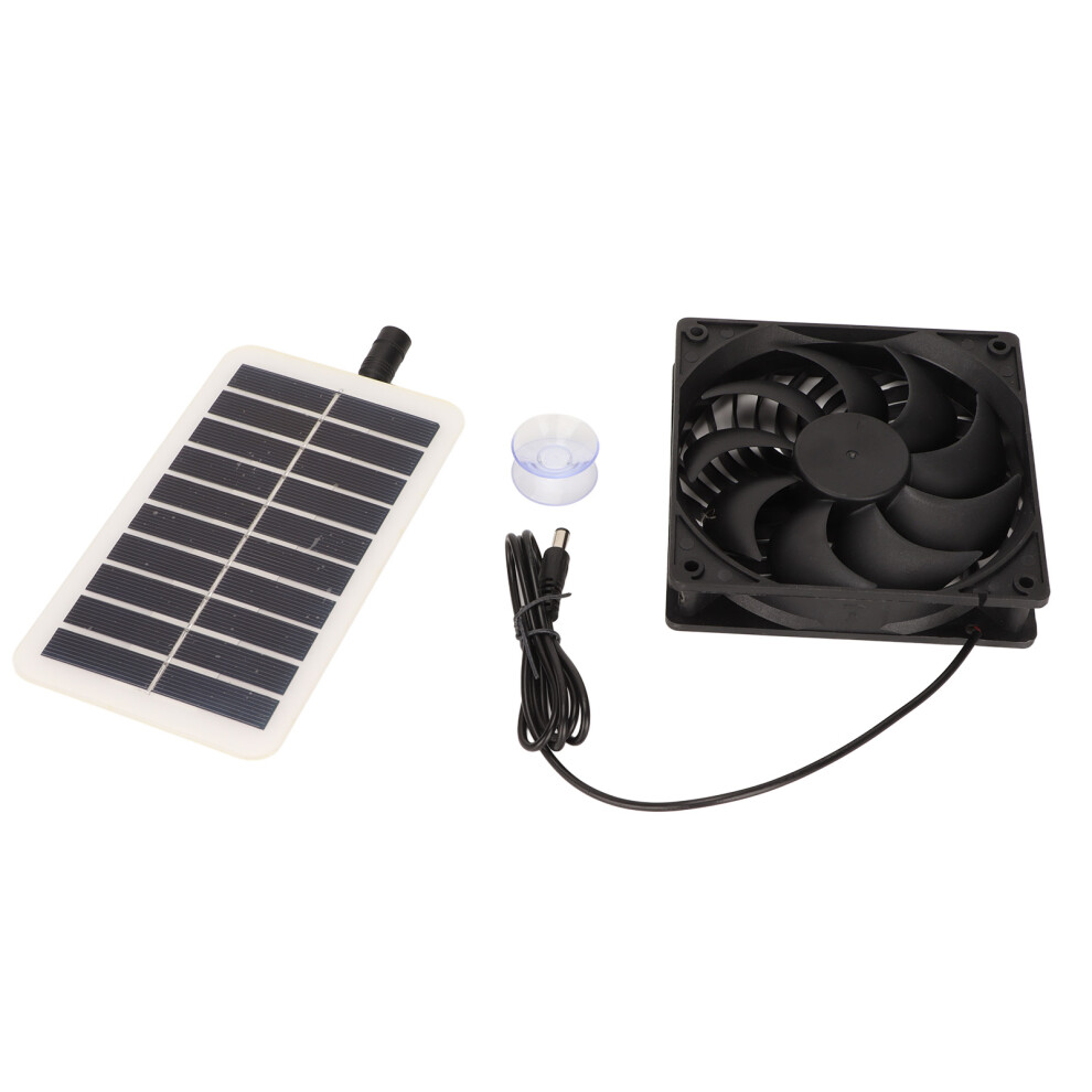 Solar Power Panel Exhaust Fan 3W Energy Saving 8195014418193
