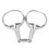 Horse Gag Ring Snaffle Bite Stainless Steel 125mm 5