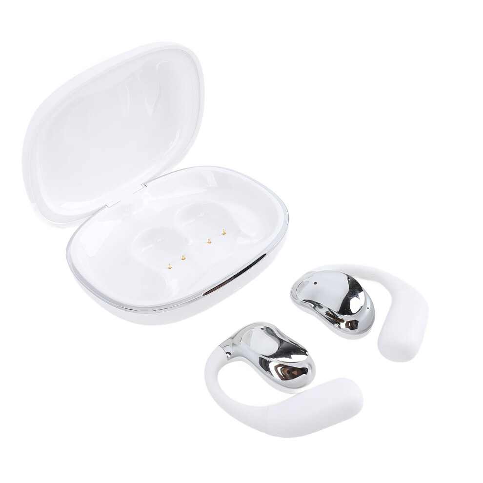 Open Earbuds Wireless Clip On Noise Cancelling 5.4 Headphone White 7891343759075