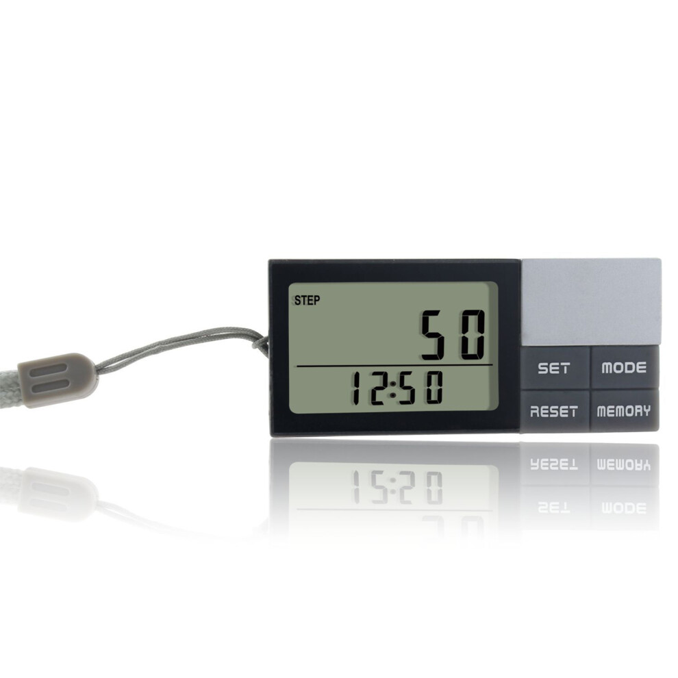 Pedometer with Lanyard 7 Days Memory Steps Burning