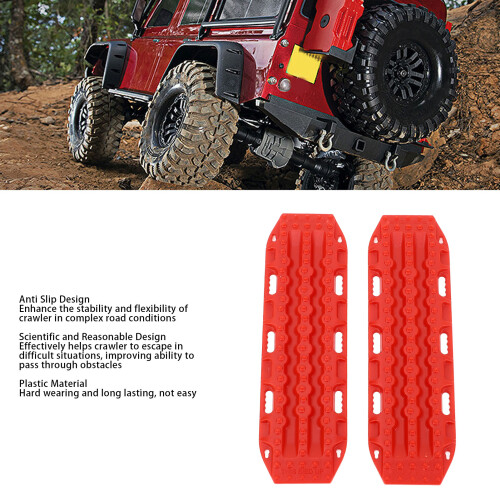 1 paire d'échelles RC sable SCX24 1/24 plastique rouge 2