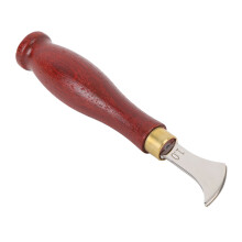 Creaser pour cuir 1 mm Poignée en bois naturel Acier
