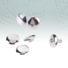 500er Set Lederwaren-Nieten 9x6mm Edelstahl Doppelkopfnieten für Handwerkskunst