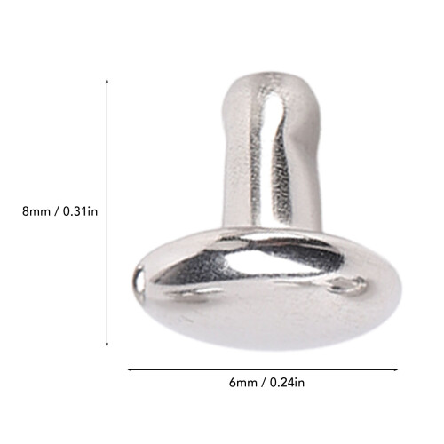 Ensemble de 500 rivets en acier inoxydable à double face 8x6mm 1