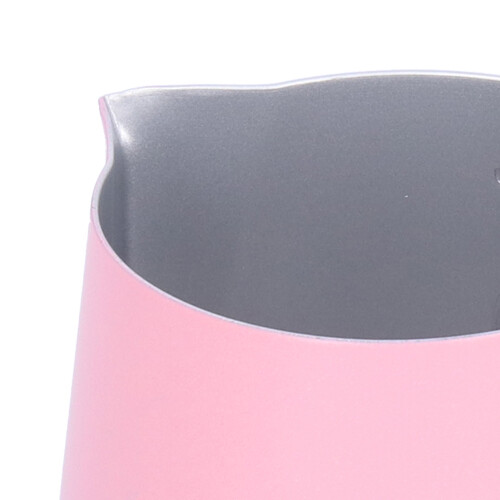 Pichet à lait mousseur 400 ml bec d'aigle rose 2