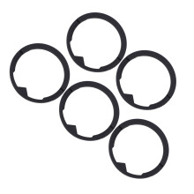 Joint d'étanchéité en silicone pour meule supérieure du moulin à meules, 66 mm  3,1 mm, lot de 5 pièces