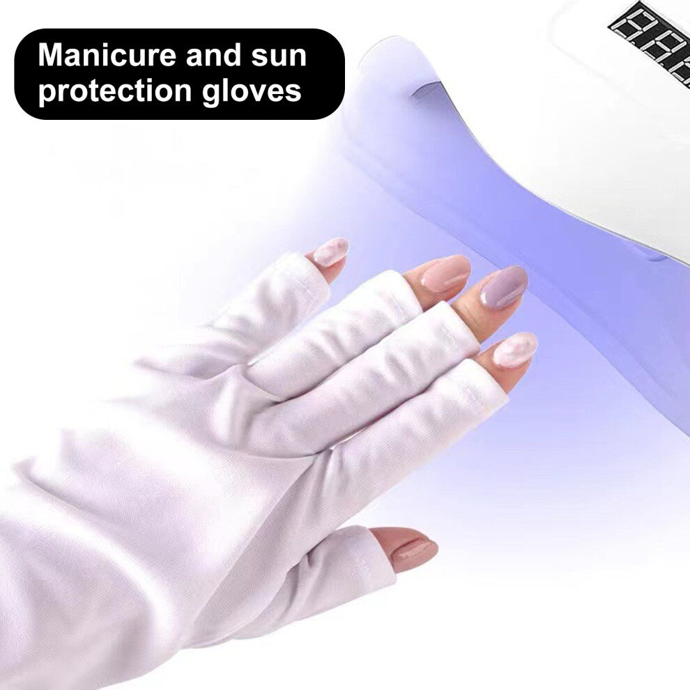 Nail gloves anti-ultraviolet anti-black sunscreen