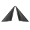 Door Mirror Pillar Side Corner Car Front Triangle Trim Cover 1