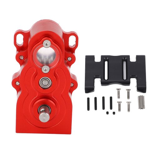 D1RC Riduttore verticale CNC in alluminio per SCX10 1/10 Rosso 1