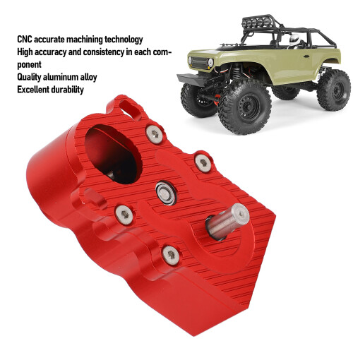 D1RC Riduttore verticale CNC in alluminio per SCX10 1/10 Rosso 2