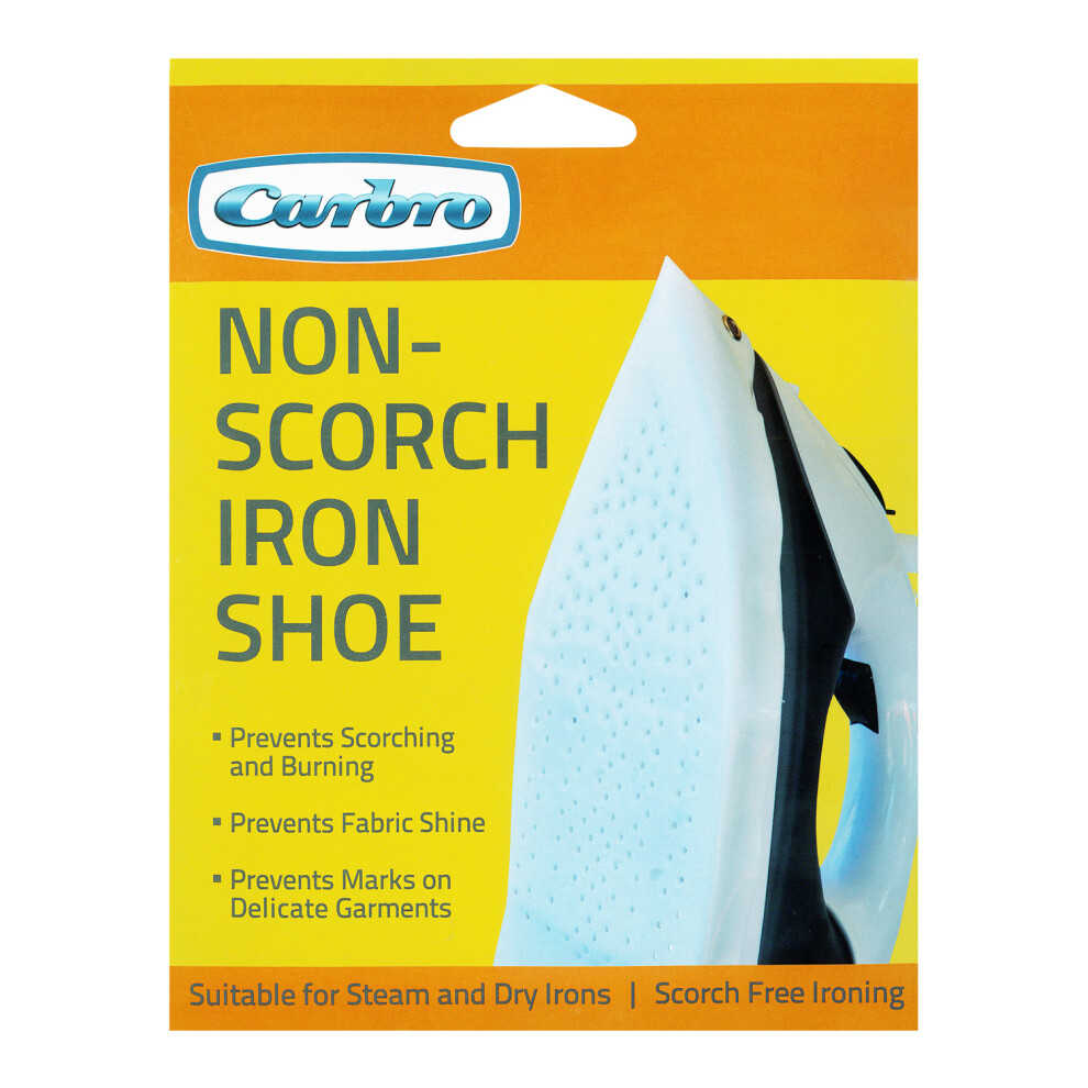 Carbro Non-Scorch Iron Shoe Heat Shield For Steam & Dry Irons Fabric Protector 5056753918944