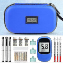 Insulin Cooler Travel Case with Temperature, Insulin Pen Case with 2 Insulin Cooler Ice Packs Medicine Cool Bag Compatible with Diabetic Insulin Stora
