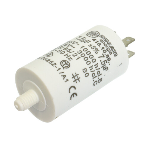 Bosch, Siemens, White Knight Plastic Shell Capacitor (7.5uF / 7.5MFD, 92215292) 1