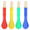 Set di pennelli per bambini - 4 pezzi, 14,8 cm, Blu Rosso Verde 16