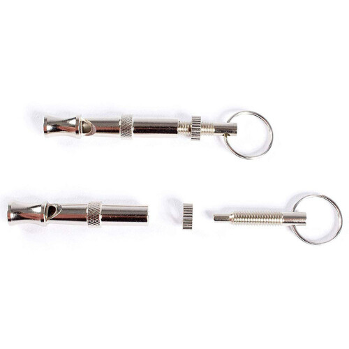 Portable Pet Dog Whistle Keychain Two Tone 2