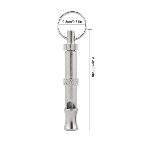 Portable Pet Dog Whistle Keychain Two Tone 1