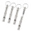 Portable Pet Dog Whistle Keychain Two Tone 10
