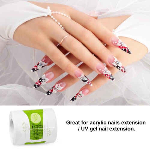 100PCS Nails Form Nail Sticker Art Tips Guide 1