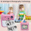 (Blue) Digital Camera 2.4 Inch Kis Instant rint igital Ca 6