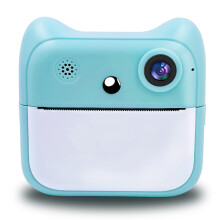 (Blue) Digital Camera 2.4 Inch Kis Instant rint igital Ca