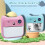 (Blue) Digital Camera 2.4 Inch Kis Instant rint igital Ca 4