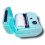 (Blue) Digital Camera 2.4 Inch Kis Instant rint igital Ca 3