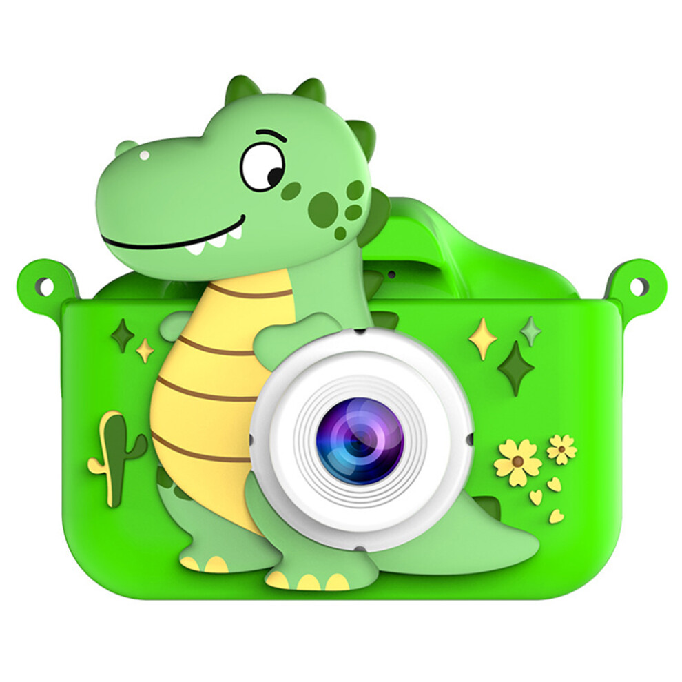 (Green) Digital Camera 2.0 Inch Ual Lens Kis Igital Camera Green 6914275384717