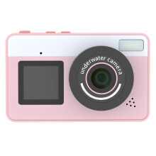 (Pink) Digital Camera 70 2.8+1.44 Inch ual Screen Waterro