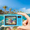 (Blue) Digital Camera 70 2.8+1.44 Inch ual Screen Waterro 3
