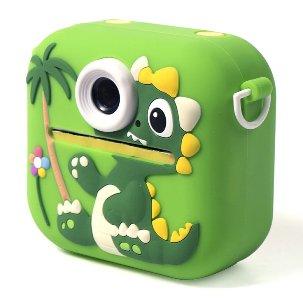 (Dinosaur ) Digital Camera Kis Igital Camera H Ual Lens Instan Green 6914278382192