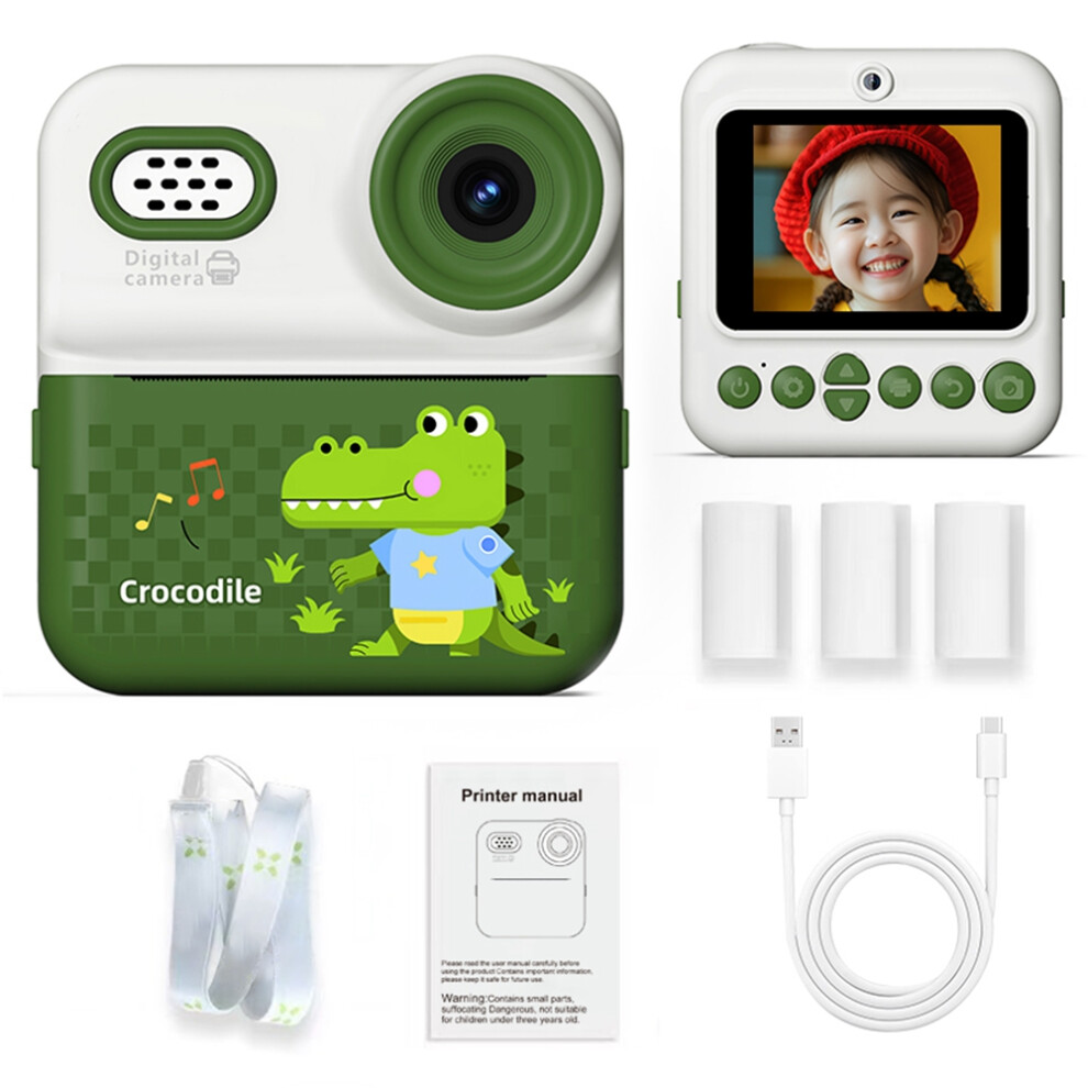(Green) Digital Camera 03 Instant Rint Camera For Kis Atte Green 6914276800551