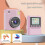 (Pink) Digital Camera Z900 2.4 Inch Instant rint Camera K 3